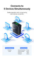 Baseus-Adaptador USB 5,3, Adaptador con Bluetooth, Dongle para PC, portátil, altavoz, receptor inalámbrico de Audio - details 9