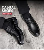 Zapatos de cuero de los hombres de negocios zapatos casuales de moda transpirable británicos zapatos casuales de encaje para arriba - details 12