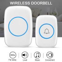 Timbre inalámbrico inteligente para puerta de bienvenida, timbres impermeables, herrajes para el hogar, enchufe del Reino Unido - details 4