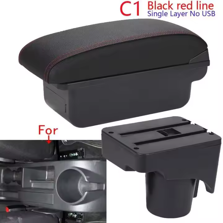 Reposabrazos de coche Golf 6 Jetta 5 adecuados para Sagitar CA Iluminación Detalles interiores - 1