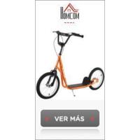 Scooter Patinete para Niños Mayores de 5 Años con 2 Neumáticos de Caucho Inflable con Doble Freno Manillar Ajustable en Altura Soporte 100 kg 135x58x88-94 cm Azul - details 10