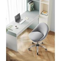 Silla de Oficina en Casa Giratoria de Algodón y Lino Altura Ajustable Almohadilla de Espuma - details 2