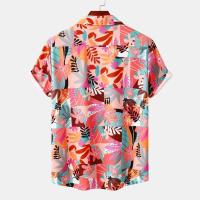 Camisa hawaiana de manga corta para hombre, camisa holgada informal, estilo playero, novedad de verano, 2024 - details 2