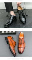 Zapatos de cuero de negocios para hombres de gran tamaño, zapatos Oxford versátiles - details 10
