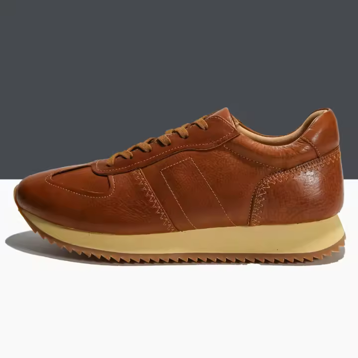 Zapatos casuales retro plataforma estilo británico premium versátil cuero Forrest Gump zapatos - 1
