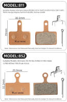 WEST BIKING-pastillas de freno de resina para bicicleta, accesorios de cerámica para Shimano Deore MT200, M515, M475, Xtr, Xt, PROMAX, DC710, DC720 - details 2