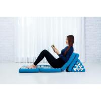 Cómodo Colchón De Suelo con Cojín De Lectura, Futón Japonés, Cama Plegable O Esterilla De Masaje Tailandés, 170 x 53 cm, Azul Claro - details 18
