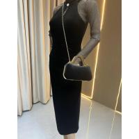 Elegante Bolso de Terciopelo Negro con Diamantes Falsos Bolso de Mesa de Banquete para Mujeres - details 6