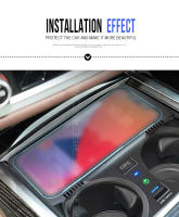 Cargador inalámbrico para coche, adaptador de placa de carga rápida para teléfono celular, modificación Interior, accesorios para automóvil, para B-MW serie 7, 2019-2022 - details 7