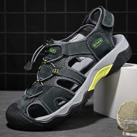 Gran tamaño Baotou sandalias casuales de cuero de playa para hombres sandalias de hombre de cuero de trazabilidad transpirable al aire libre de verano - details 14