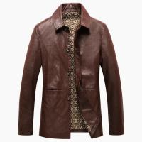 Chaqueta de Cuero de Alta Calidad CHAIFENKO para Hombres Ajuste Suelto Cómodo - details 1