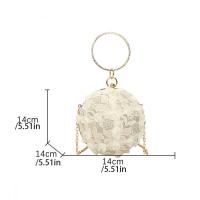 Bolso portátil para banquete de noche con bordado, bolso de mano con bola de encaje de gran capacidad, bolso de hombro, bolso cruzado, bolso de mano para mujer - details 0