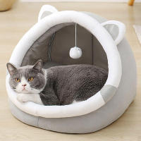 Casa De Gato Lindo Para Interiores Pequeños Y Grandes Mascotas Sofisticada Casa De Gato Para Perros Tentación Suave Hogar Cómodo Para Gatos Y Perros - details 2