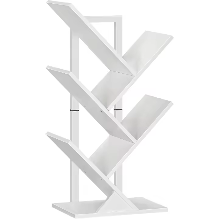 Estantes de Almacenaje, Forma de Árbol, Resistente y Duradera, Ahorro de Espacio, para CD, revistas, - 1