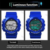 Reloj Deportivo de Lujo para Hombres Automático, Resistente al Agua, Luminoso, Reloj Digital de Pulsera de Cuero - details 9