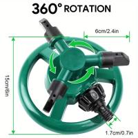 Rociadora giratoria automática de 360 grados, rociador de agua para jardín y césped, suministros de riego - details 2