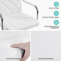 Bar Altura Ajustable 92-113,5cm Sillas de Bar Asientos Giratorios Diseño Moderno Taburetes Altos Blanco - details 6