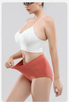 Ropa interior moldeadora de cuerpo de cintura alta, bragas de algodón para mujer, bragas transpirables de talla grande, lencería femenina sólida, 4 Uds. - details 2