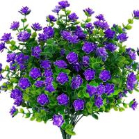 4 Clusteres de Ferntemadera Artificial Resistente a UV Plantas de Hogar Verdes para Jardín y Patio - details 11