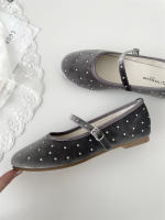 Zapatos Mary Jane Retro de Diseño Coreano Acabado Redondo de Cabeza con Hebilla de Terciopelo para Mujer - details 31