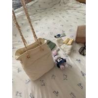 Bolso De Cadena De Rombos De Tela De Nailon, Bolso De Paquete De Crema Acolchado, Bolso De Cubo Pequeño. - details 9