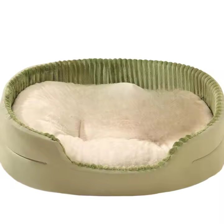 Cama de Mascotas Caliente Engrosada Almohada de Cojín de Peluche Removible y Lavable para Perros y Gatos Kamilla de Kennel Cuadrada - 1