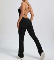 Mono deportivo de yoga sin costuras para mujer, color melocotón, glúteos ajustados, tirantes ajustables, belleza de espalda, gimnasio - details 29
