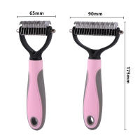 Cortador de nudos de piel para mascotas, herramientas de aseo para eliminar el pelo de gatos, cepillo de doble cara, productos para mascotas, peine para gatos, 1 unidad - details 1
