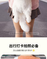 Mochila de Peluche de Gato Blanco Juguete de Muñeca con Bolsa de Lujo para Regalos de Cumpleaños - details 3