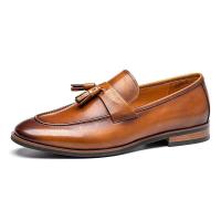 2024 Zapatos de vestir de fiesta de boda informales con borlas de piel de vaca hechos a mano de lujo para hombre - details 4
