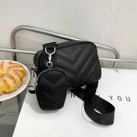 Bolso cruzado con correa ancha para el hombro, bolso de mujer de un solo hombro a la moda, costura conveniente para dar cambio y bolsa de dinero - details 4
