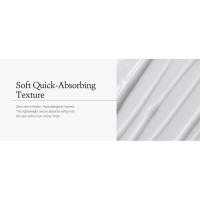 soft quick absorbing texture, zero skin irritation, hypoallergenic tested, lightweight, non-sticky