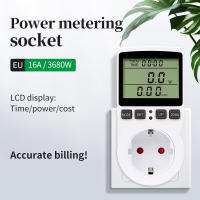 Medidor de potencia de CA, voltímetro Digital LCD, vatímetro de consumo, medidor de energía eléctrica, Monitor Analizador de coste KWH, enchufe de la UE - details 0