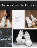 Zapatos Blancos para Hombre Par Informal de Monopatín Cómodos Moda en Talla Grande 39-47 - details 3