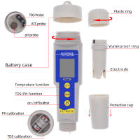 3 in 1 PH TDS meter water quality Purity Acidity tester temperature analyzer for Aquarium swimming pool Acidometer monitor 30% - details 7