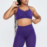 Conjunto de Gimnasio para Mujer de 2 Piezas Sujetador Deportivo sin Costuras - details 2