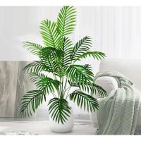 Palmera de Plástico Verde Planta Falsa Tropical para Decoración de Jardín Doméstico - details 7