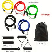 Equipo de Fitness para principiantes, bandas de goma para ejercicio, bandas de resistencia ligeras, bandas elásticas portátiles para entrenamiento físico - details 1