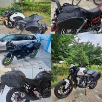 Bolsas de sillín de ajuste Universal, caja de bolsa de viaje para horquilla de almacenamiento, casco lateral de motocicleta, 2 uds. - details 5