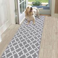 Alfombra de paso Larga Gris, 60x180cm, Antideslizante, Lavable a Máquina - details 1