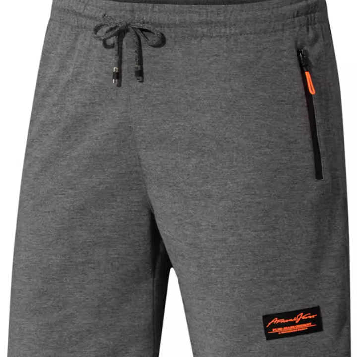 Pantalones cortos de algodón de los hombres casuales verano nueva moda con bolsillos laterales y cremallera pantalones de correr al aire libre - 1
