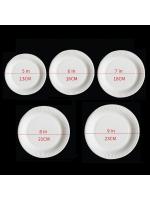 Set Disposable Paper Plate White DIY Birthday Party Decoration Dining Plate Nordic Minimalist Tableware Set - details 6