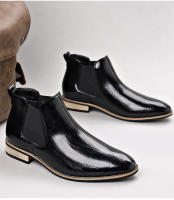 Chelsea botas de hombre de manga británica retro de talla grande botas de cuero británicas - details 5