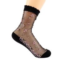 Calcetines tobilleros con lazo de seda de vidrio fino Jacquard de ocio transparente calcetines cortos calcetines de cristal - details 8