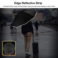 Paraguas inverso totalmente automático para hombres y mujeres, resistente al viento, plegable, grande, vehículo de negocios, regalo reflectante - details 8