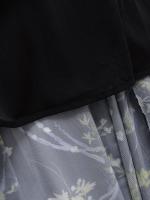 Vestido con correa para el hombro de moda europea y americana Vestido estampado medio y largo con cuello en V para mujer - details 7
