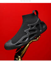 Calcetines altos de marca para hombre, zapatos deportivos antideslizantes para jóvenes a la moda, zapatos para caminar transpirables informales para exteriores, zapatillas de deporte para parejas - details 13