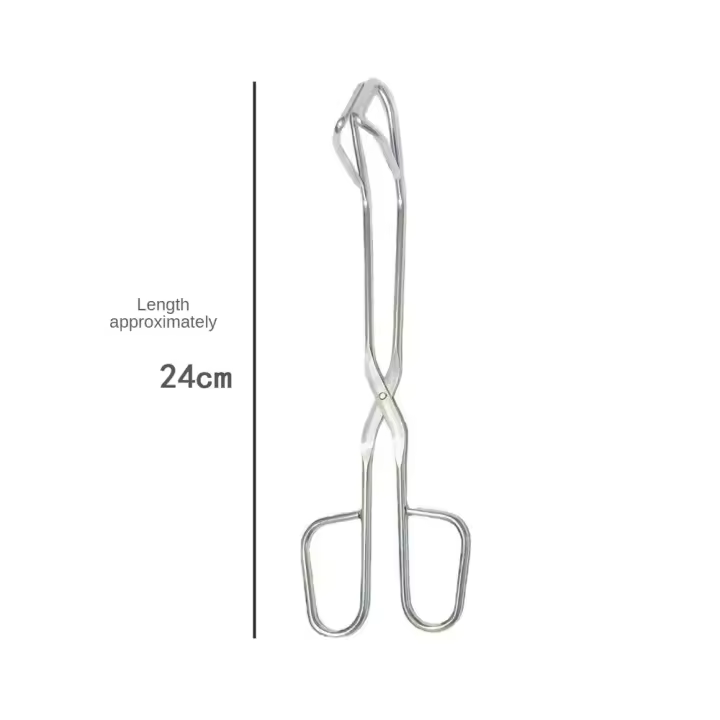 Diseño de abrazaderas de cocina de acero inoxidable, orificio para pan, resistente a la temperatura, fácil de limpiar - 1