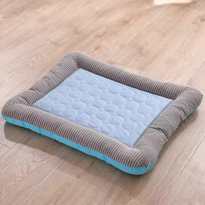 Cojín refrescante para Cama de Gato, alfombrilla antideslizante con forma rectangular para dormir, perrera para perros y gatos - 1