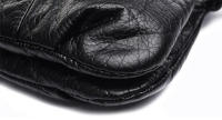 Bolso bandolera pequeño negro para mujer, bolso cruzado de cuero PU suave lavado, bolsos femeninos - details 19